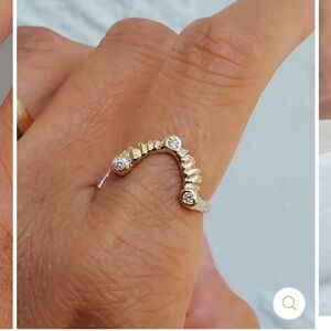 14k yellow gold diamond ring